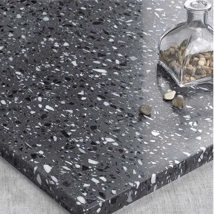 Gạch Đá Mài nền đen hạt đá trắng Ter HM237